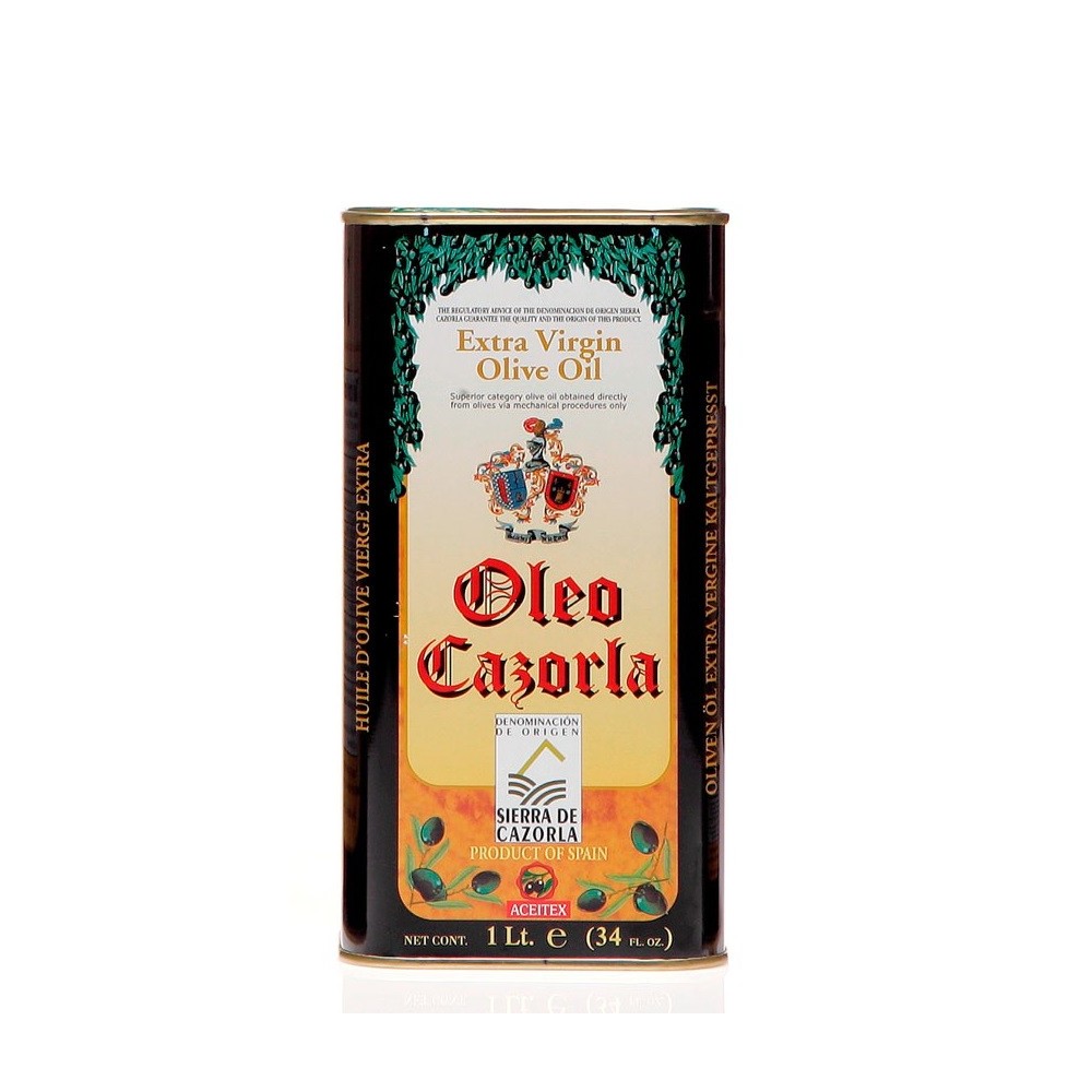 Oleo Cazorla, lata 1 l. Caja 12 unidades