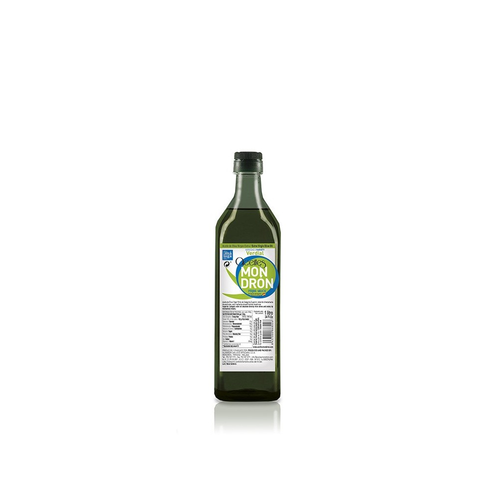 Aceites Mondrón verdial, 1 l. Caja 15 unidades