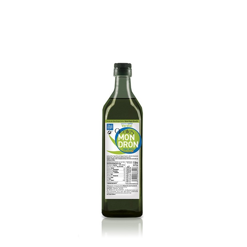 Aceites Mondrón verdial, 1 l. Caja 15 unidades
