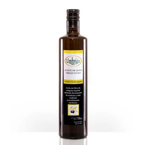 Umbrión arbequina, 750 ml. Caja 12 unidades