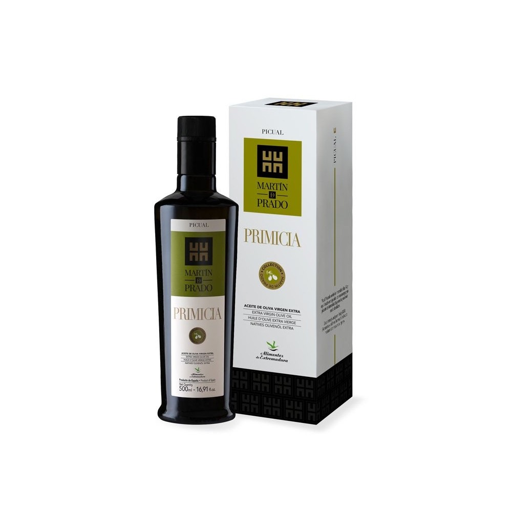 Martín de Prado Primicia picual, estuche 500 ml. Caja 3 unidades