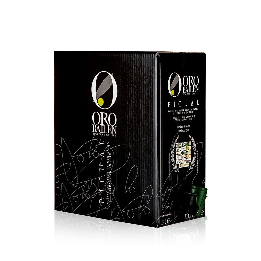 Oro Bailen Reserva Familiar Picual, Bag in Box 3 l. Caja 4 unidades.