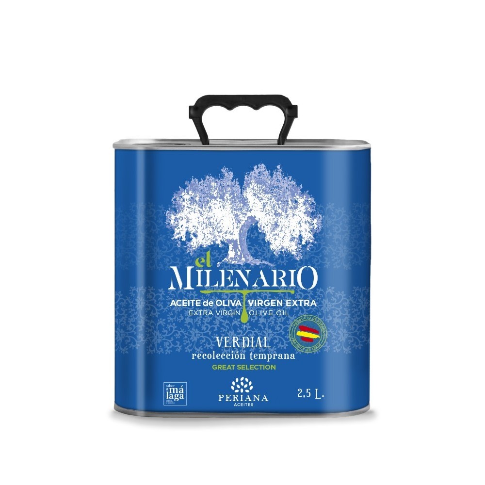 Aceite Periana El Milenario, 2,5 l. Caja 5 unidades.