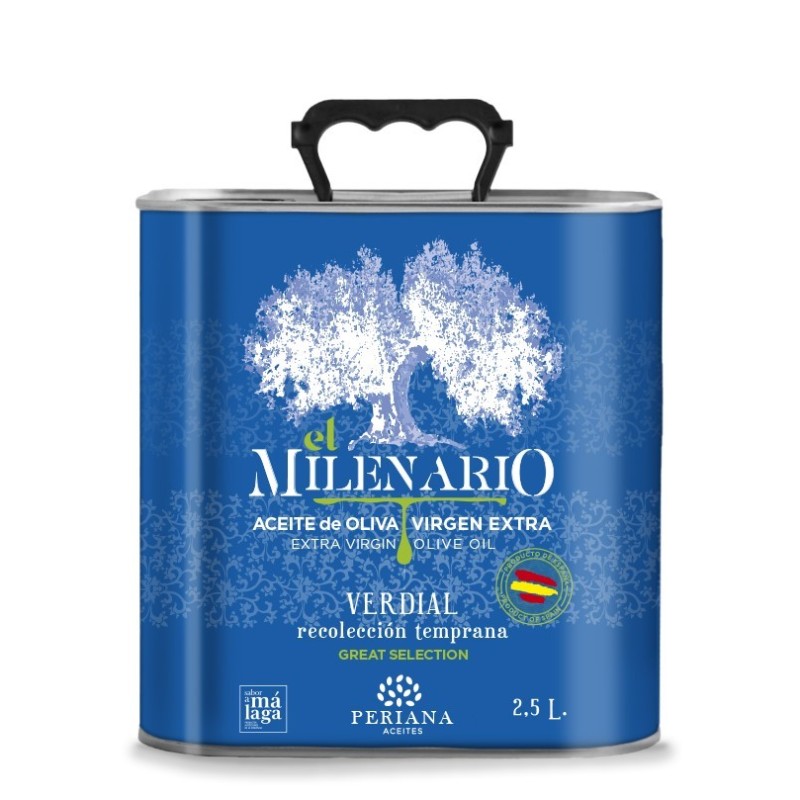 Aceite Periana El Milenario, 2,5 l. Caja 5 unidades.