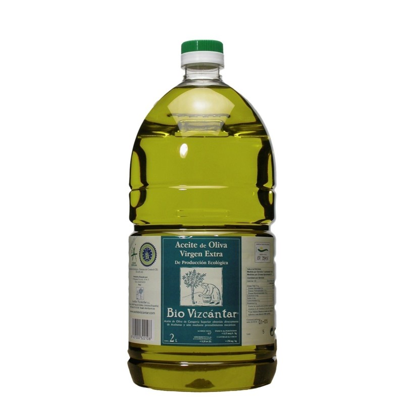 Bio Vizcántar en bouteille PET 2 l. Carton de 6 unités. | Oliva del Sur