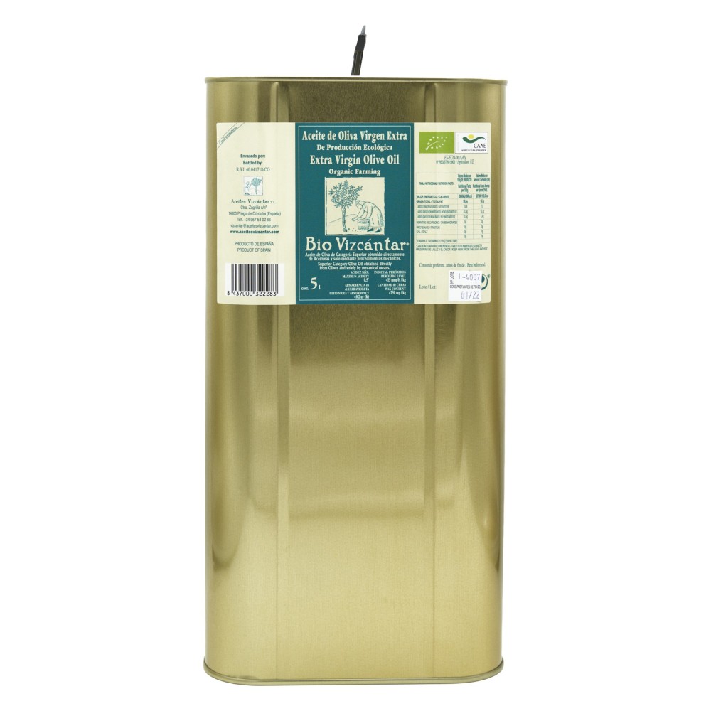 Bio Vizcántar, lata 5 l. Caja 3 unidades.