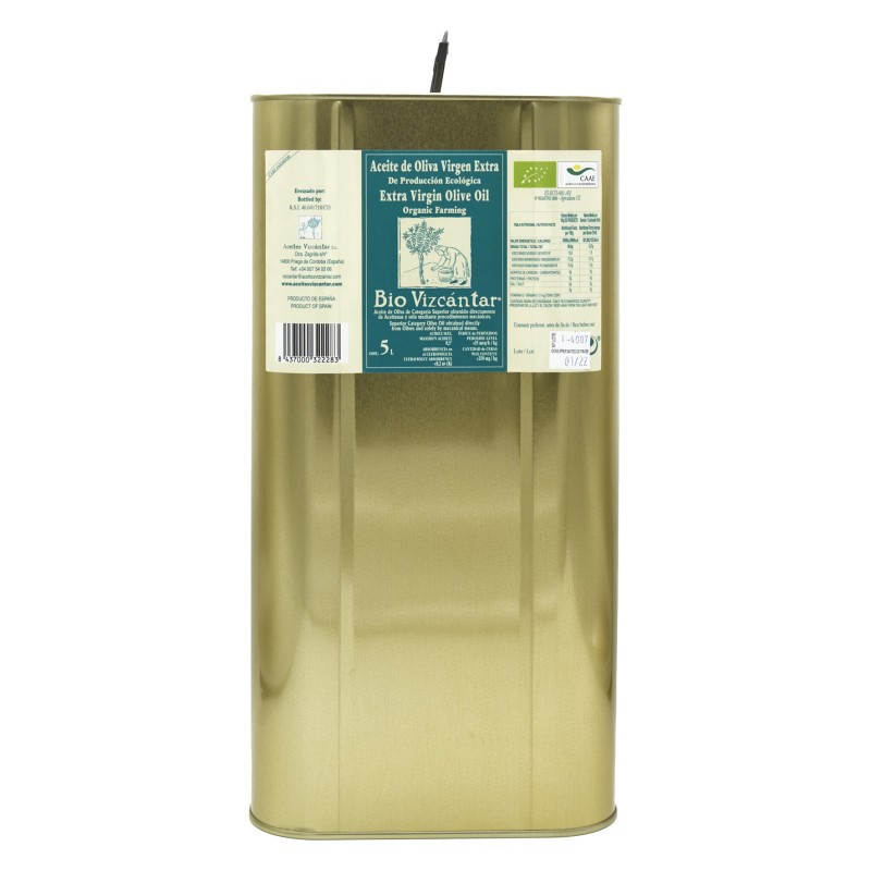 Bio Vizcántar, lata 5 l. Caja 3 unidades.
