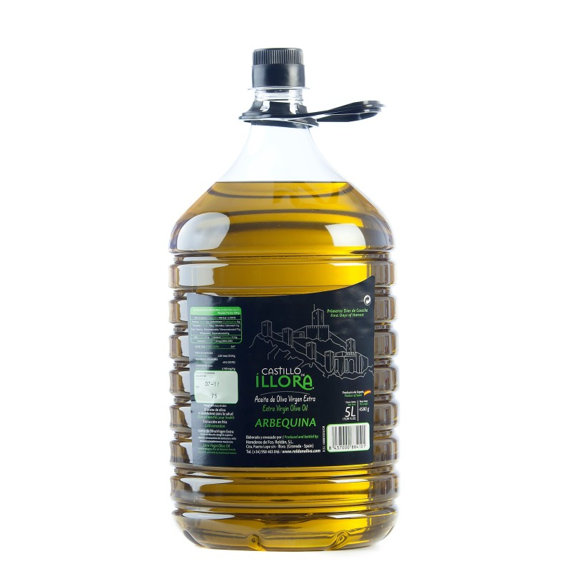 Castillo de Íllora arbequina, 5 l. Caja 3 unidades
