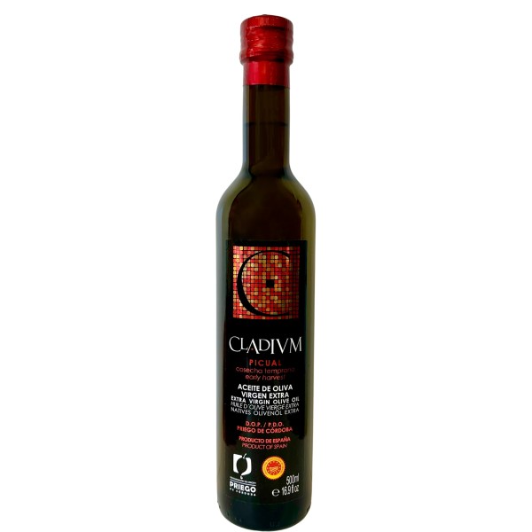 Cladivm Picual botella 500 ml. Caja 6 unidades.
