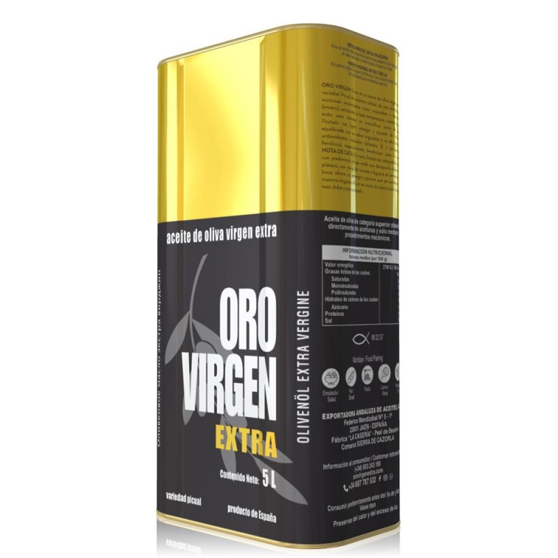 Oro Virgen Extra, 5 l. Caja 3 unidades