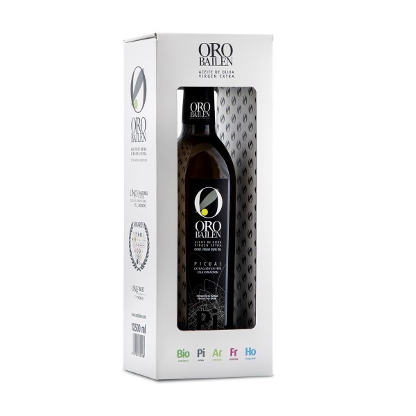 Oro Bailén Reserva Familiar Picual, estuche 500 ml. Caja 12 unidades.