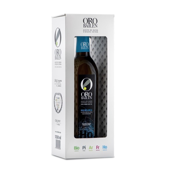 Oro Bailén Reserva Familiar Hojiblanca, estuche 500 ml. Caja 12 unidades.