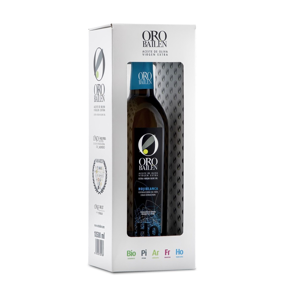 Oro Bailén Reserva Familiar Hojiblanca, estuche 500 ml. Caja 12 unidades.