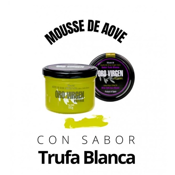 Oro Virgen Extra Mouse de Aove con sabor a Jamón Ibérico, tarro 180 gr. Caja 6 unidades