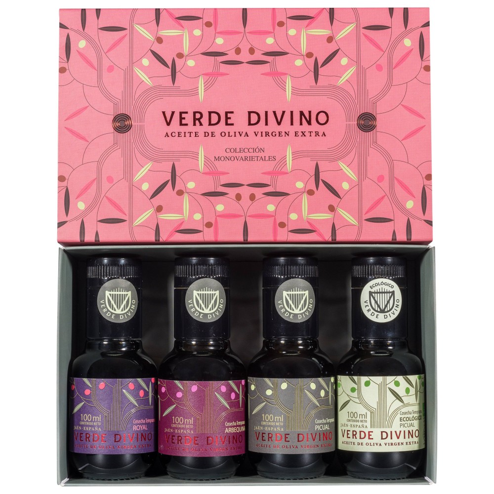 Verde Divino, Cosecha Temprana case 4 varieties 100 ml