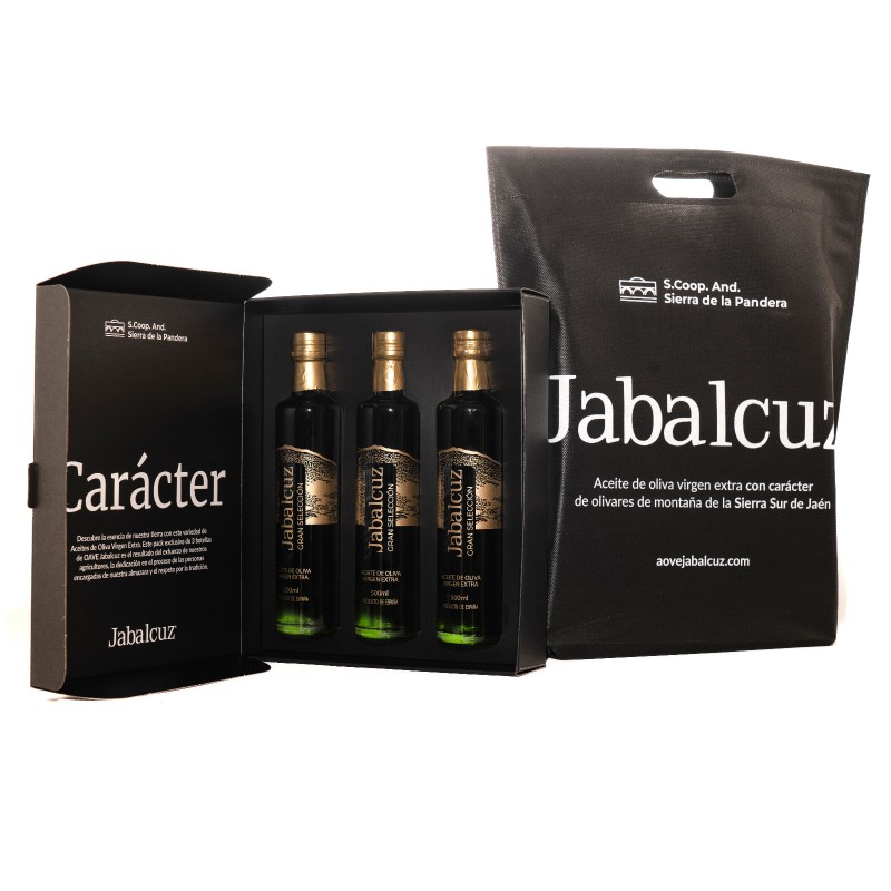 Geschenk: AOVE Gran Selección Jabalcuz 500 ml. 3 Flaschen
