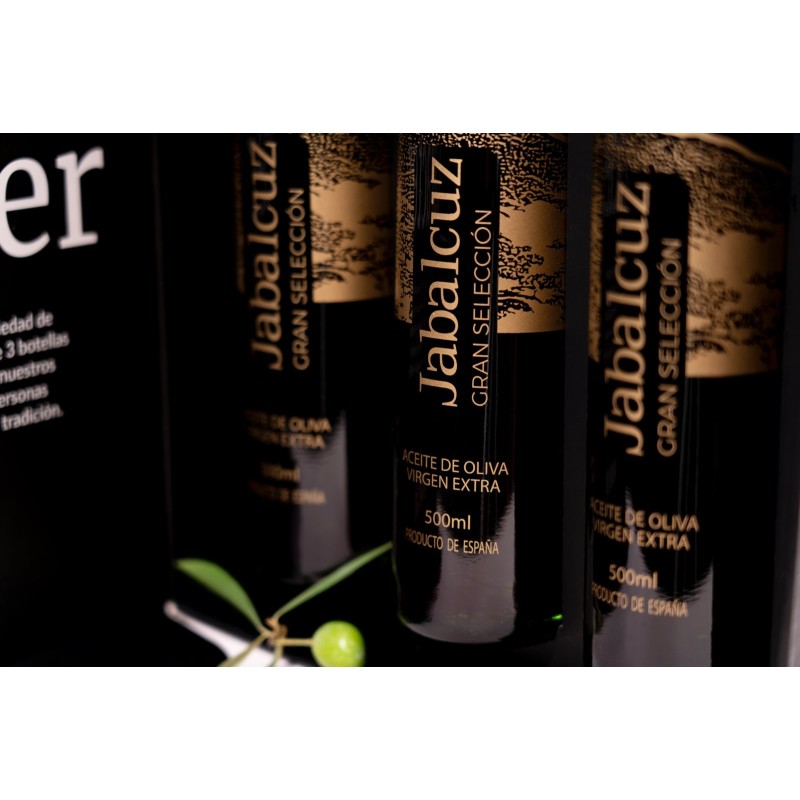 Geschenk: AOVE Gran Selección Jabalcuz 500 ml. 3 Flaschen
