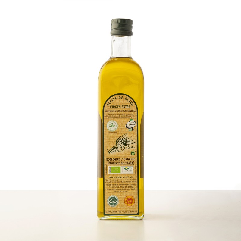 Verde Salud cristal 750 ml | Oliva del Sur