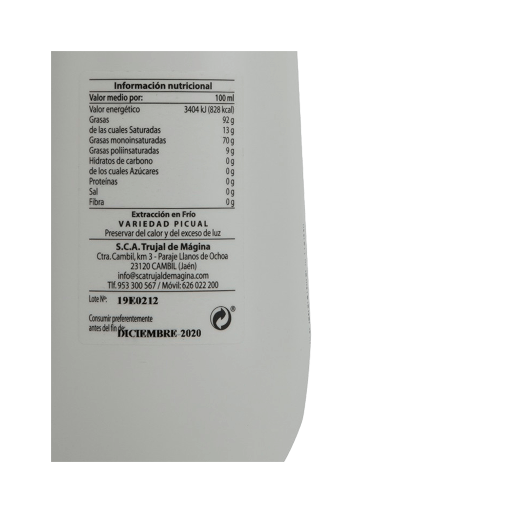 EreTru organic early harvest, 500 ml. Box 6 units.