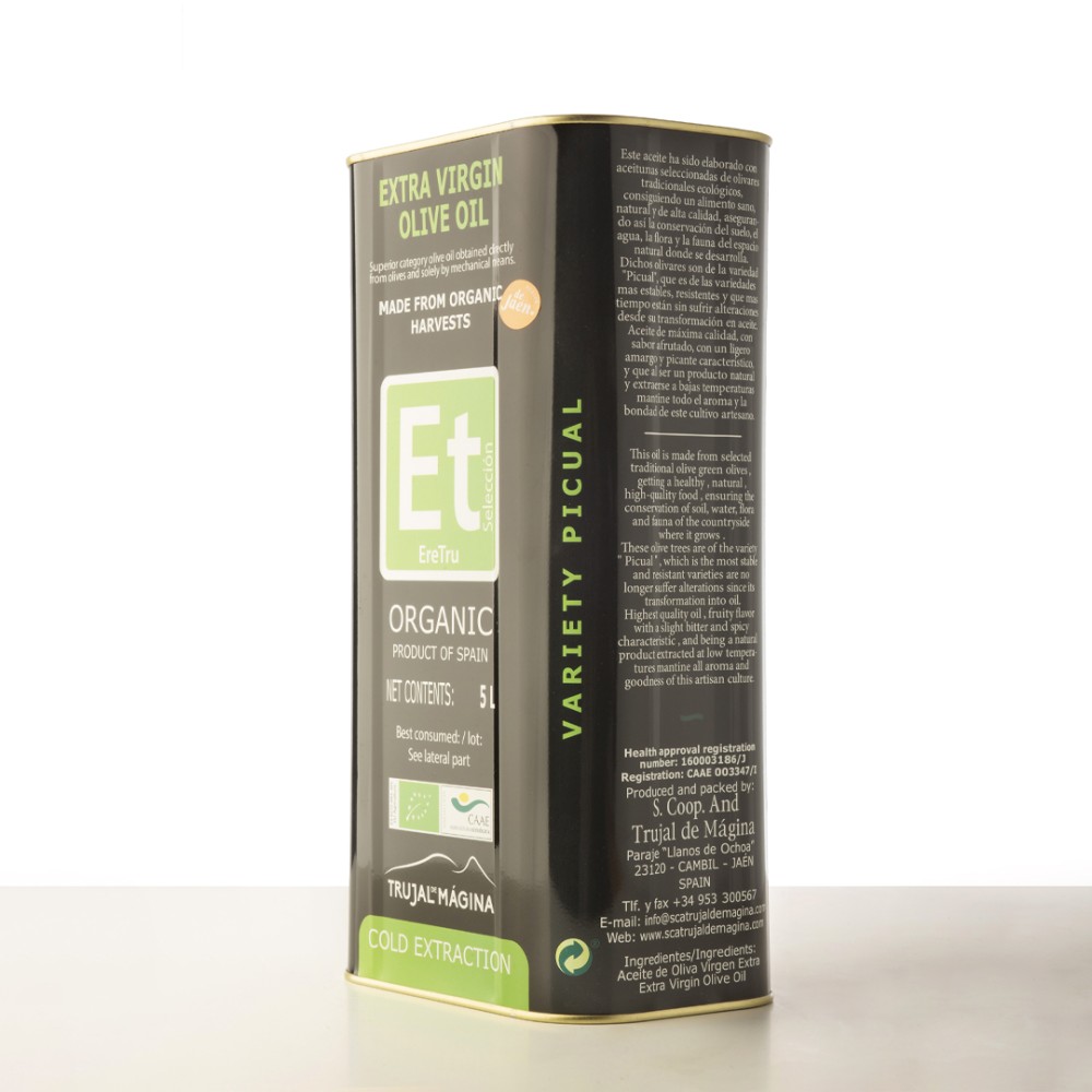 EreTru organic, can 5 l. Box 3 units.