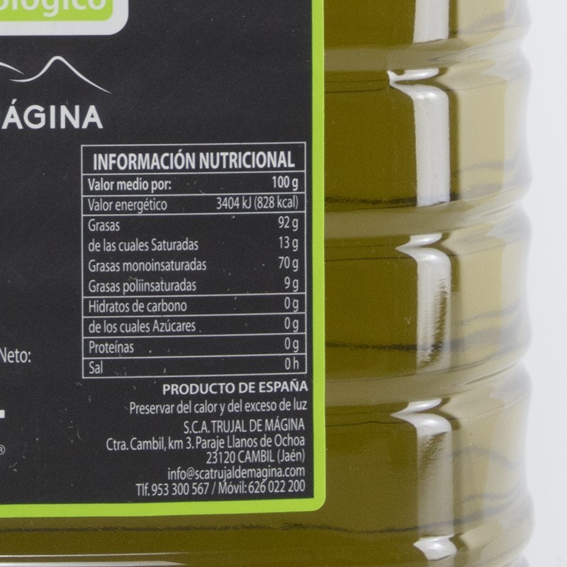 EreTru organic, 5 l | Oliva del Sur