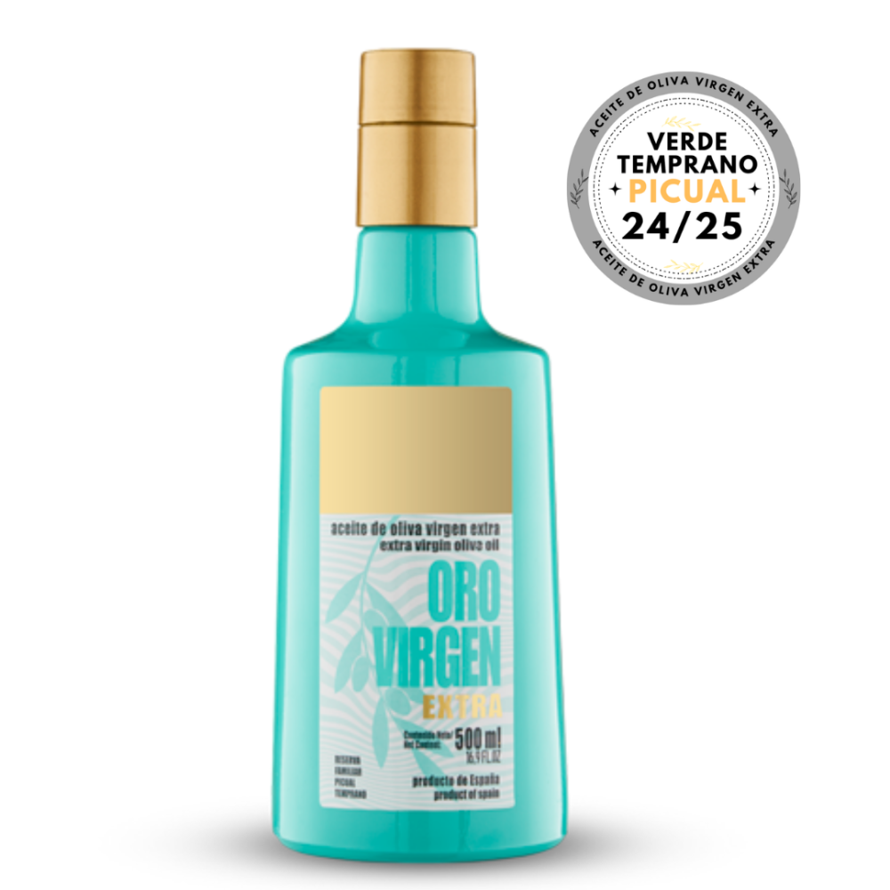 Oro Virgen Extra Verde Temprano Picual, 500 ml. Caja 12 unidades