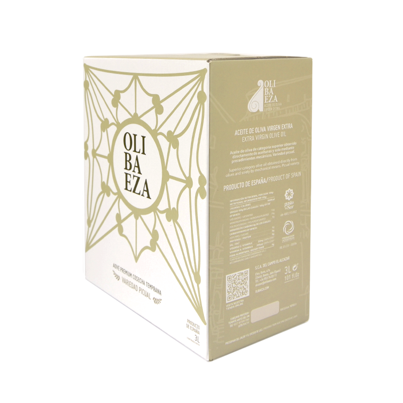Olibaeza Premium 袋装盒（Bag in Box），3 升 | Oliva del Sur