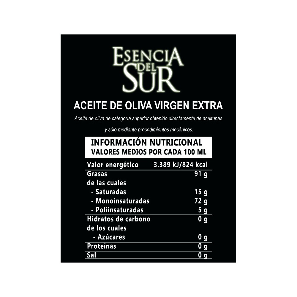 Esencia del Sur pet 1 l. Caja 15 unidades. | Oliva del Sur