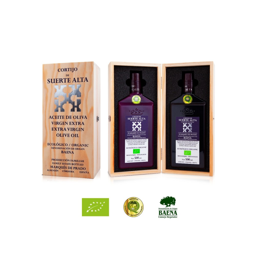 Cortijo de Suerte Alta, case 500 ml. Coupage Natural + Picual Early Harvest