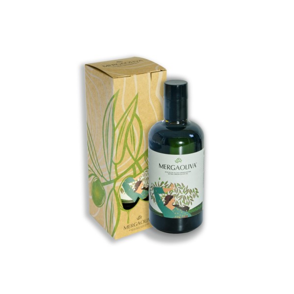 Mergaoliva, Alba Picual Ecologico Dark glass 500 ml with case