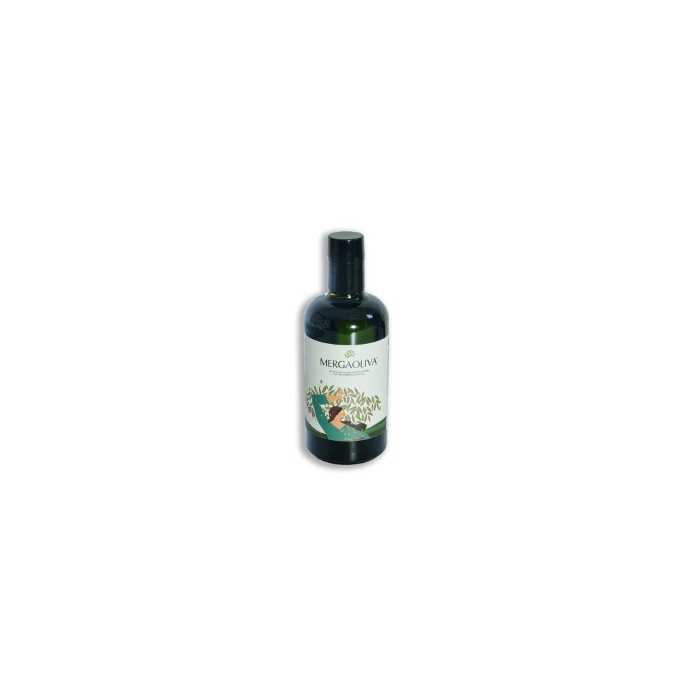 Mergaoliva, Alba Picual biologique, bouteille en verre foncé 500 ml