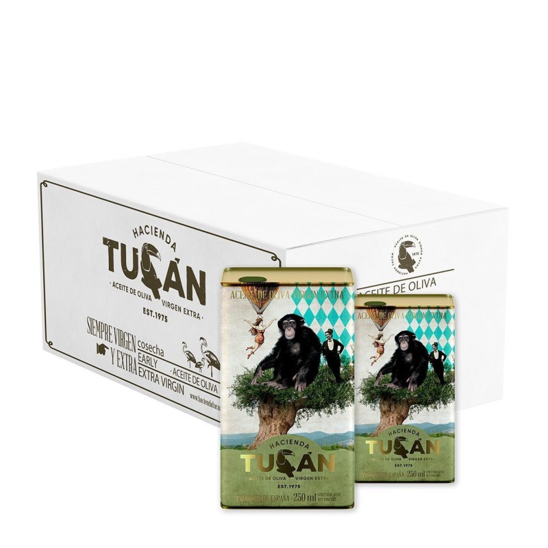 Hacienda Tucán，有机Picual品种橄榄油 250 ml 罐装（12罐/箱） | Oliva del Sur