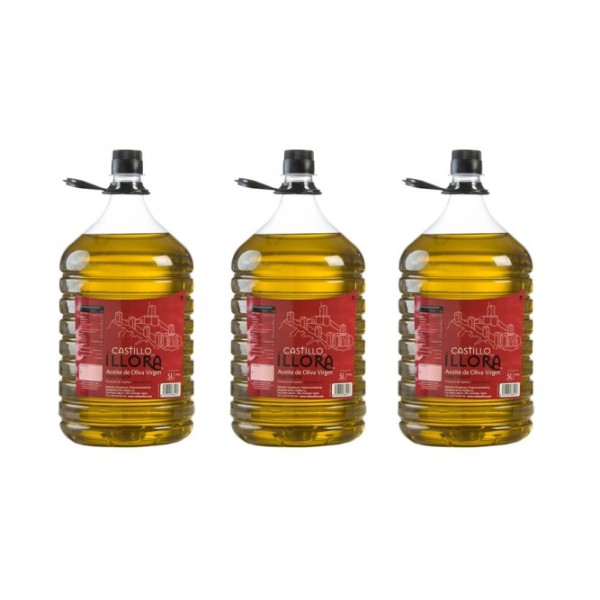 Castillo de Íllora Picual-Lucio Cosecha Temprana, 5 l. Caja 3 unidades | Oliva del Sur