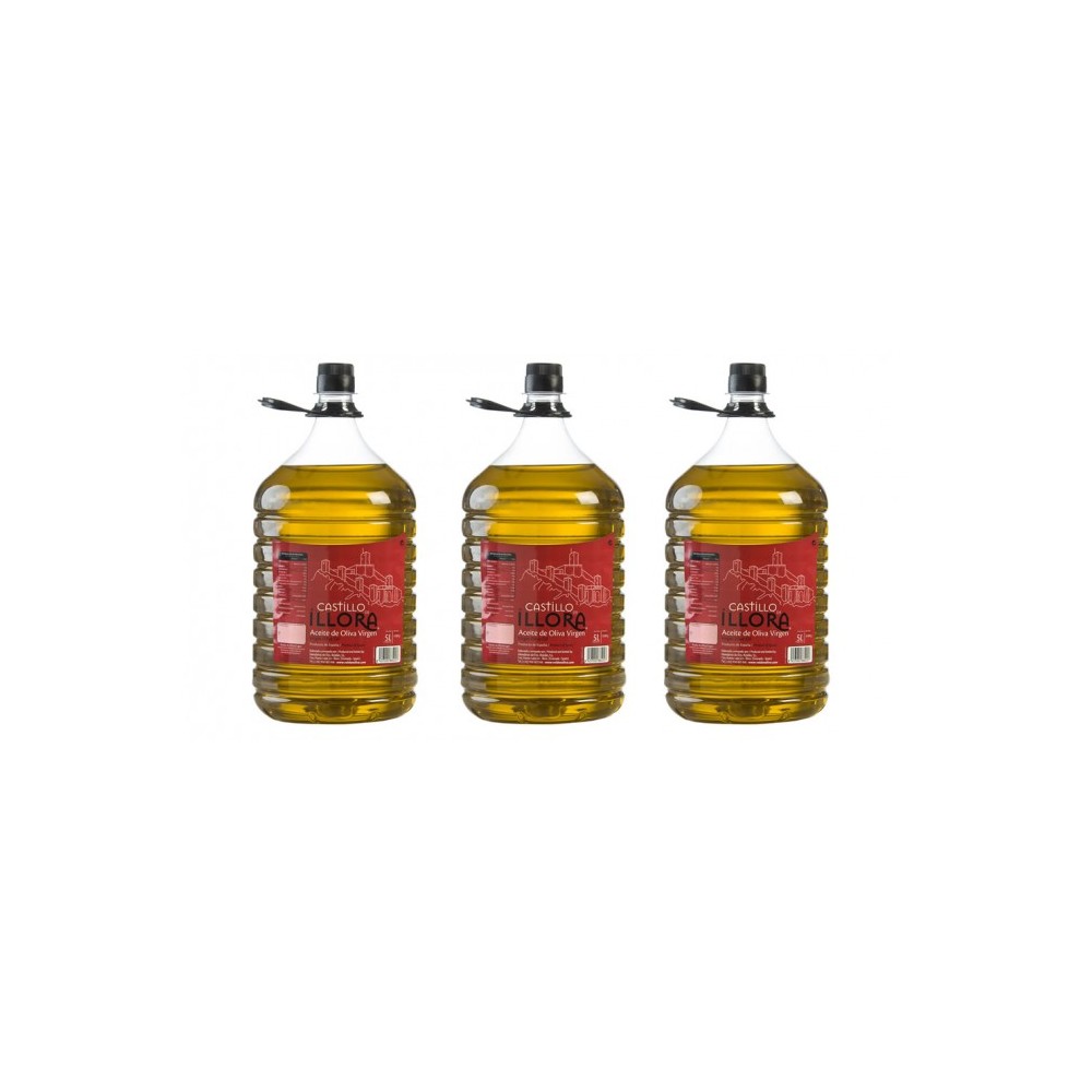 Castillo de Íllora Picual-Lucio Cosecha Temprana, 5 l. Caja 3 unidades | Oliva del Sur
