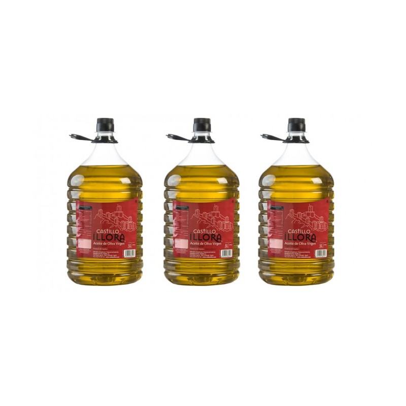 Castillo de Íllora Picual-Lucio Cosecha Temprana, 5 l. Caja 3 unidades | Oliva del Sur