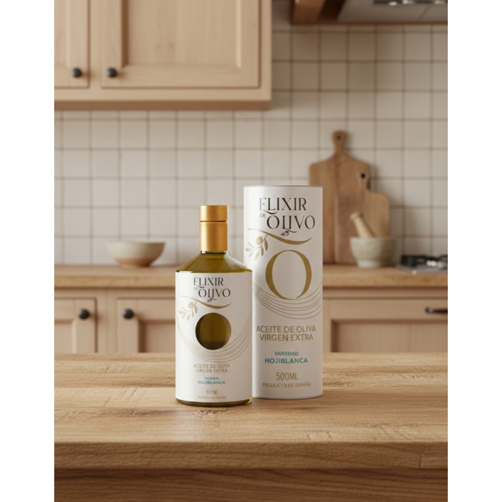 橄榄精华（Elixir de Olivo）Hojiblanca 500 毫升。| Oliva del Sur
