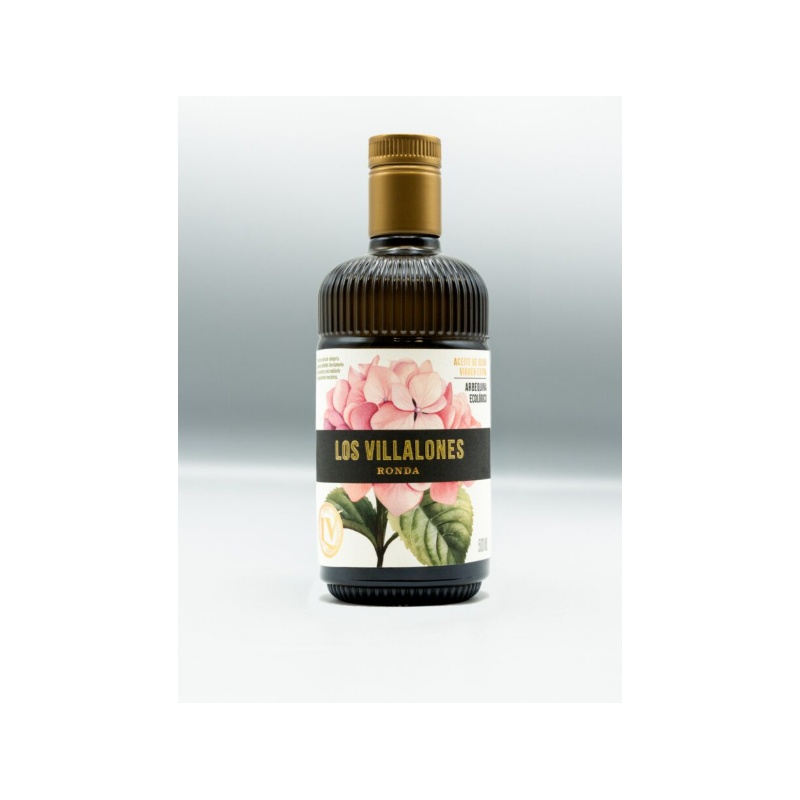 Los Villalones Arbequina Bio, 500 ml. Karton mit 6 Einheiten | Oliva del Sur