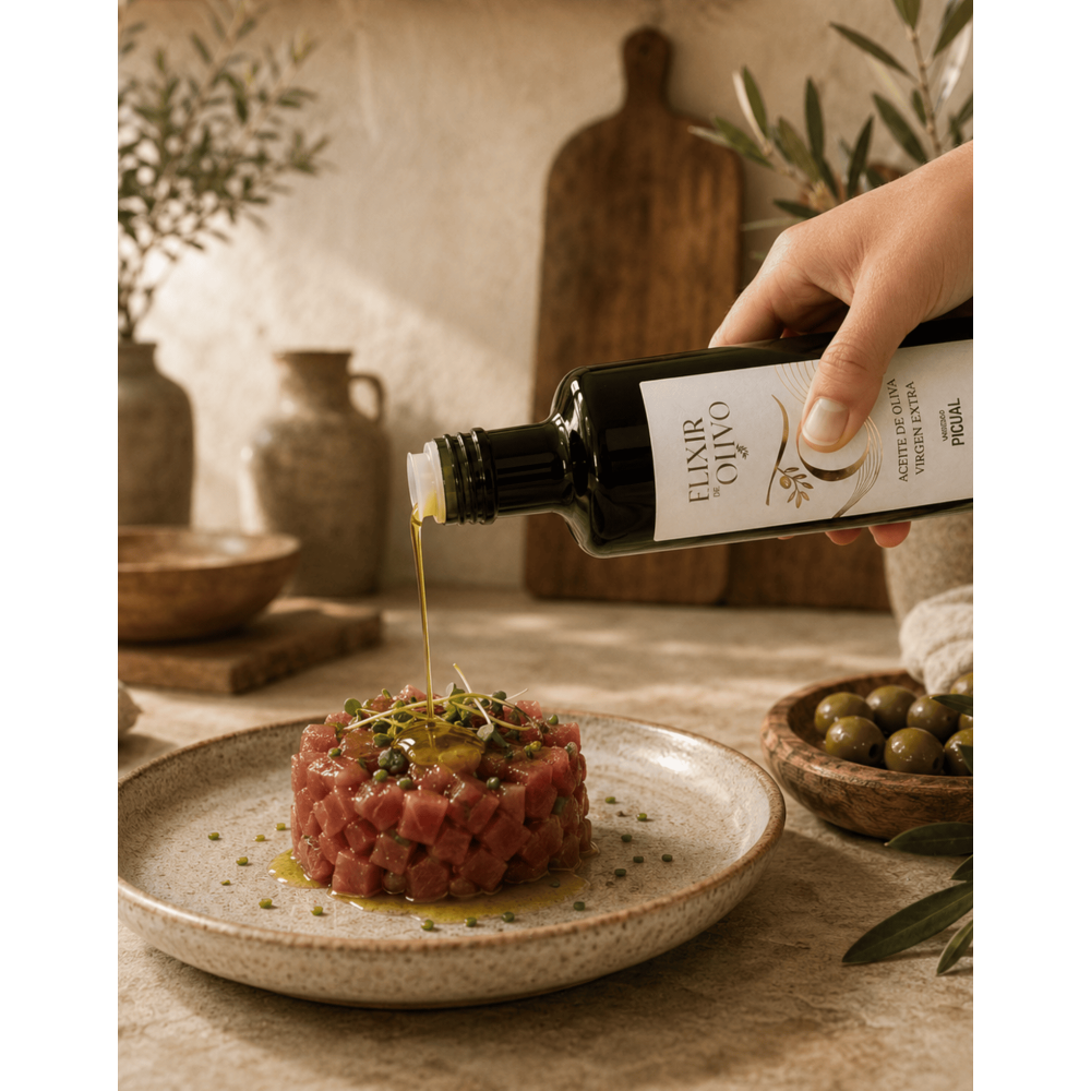 Elixir de Olivo Premium, Picual 500 ml.