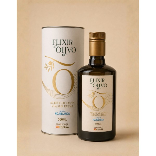 Elixir de Olivo, Hojiblanca 500 ml. | Oliva del Sur