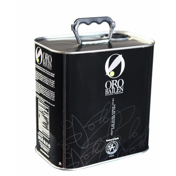 Oro Bailen Reserva Familiar PICUAL en bidon de 2,5 litres. Carton de 4 unités. | Oliva del Sur