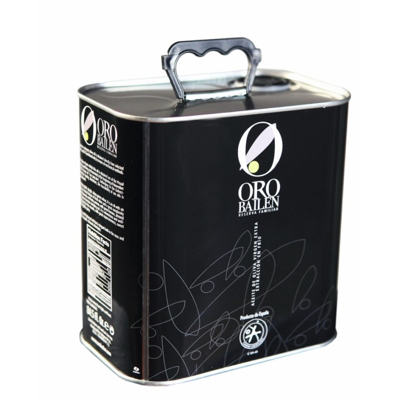 Oro Bailen Reserva Familiar PICUAL en bidon de 2,5 litres. Carton de 4 unités. | Oliva del Sur